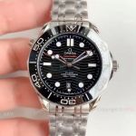 (OM) Swiss Replica Omega Seamaster Diver 300m SS Black Dial Watch 8800 Movement